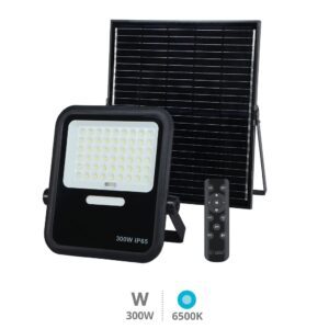 REF: 202615024 Proyector solar LED Miloha 300W 6500K IP65 Negro