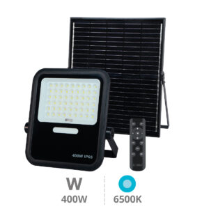 REF: 202615025 Proyector solar LED Miloha 400W 6500K IP65 Negro