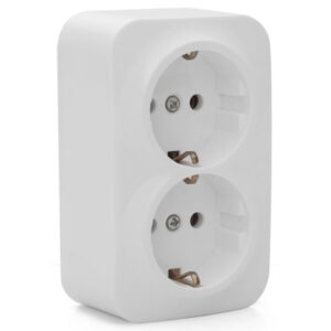 ASA202122 BASE ENCHUFE DOBLE 2X2P SERIE ATLANTICO